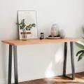 Dessus de table bois massif traité bordure assortie