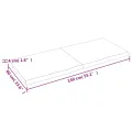 Dessus de table bois massif traité bordure assortie