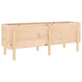 Lit surélevé de jardin 160x50x57 cm bois de pin massif