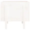 Jardinière blanc 62x50x57 cm bois massif de pin