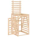 Abri pour poubelle sur roulettes 84x90x128,5 cm bois massif pin
