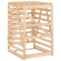 Abri pour poubelle sur roulettes 84x90x128,5 cm bois massif pin