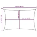 Voile d'ombrage 160 g/m² Marron 2,5x3,5 m PEHD