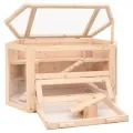 Cage à hamster 80x40x43 cm bois massif de sapin
