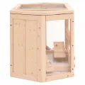 Cage à hamster 80x40x43 cm bois massif de sapin