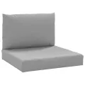Coussins de palette lot de 2 gris tissu oxford
