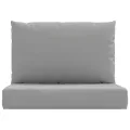 Coussins de palette lot de 2 gris tissu oxford