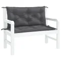 Coussins de banc de jardin lot de 2 anthracite tissu Oxford