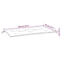 Coussins de banc de jardin lot de 2 anthracite tissu Oxford