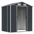 Abri de jardin anthracite 191x130x198 cm acier galvanisé