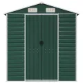 Abri de jardin vert 191x810x198 cm acier galvanisé