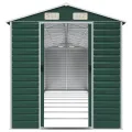 Abri de jardin vert 191x810x198 cm acier galvanisé