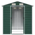 Abri de jardin vert 191x215x198 cm acier galvanisé