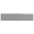 Abri de jardin gris clair 191x895x198 cm acier galvanisé