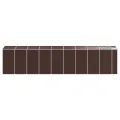 Abri de jardin marron 191x810x198 cm acier galvanisé