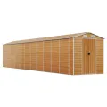 Abri de jardin marron clair 191x980x198 cm acier galvanisé