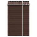 Abri de jardin marron 191x130x198 cm acier galvanisé