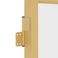 Porte intérieure mince doré 76x201,5 cm verre trempé aluminium