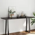 Dessus de table bois massif traité bordure assortie
