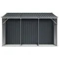 Abri de jardin anthracite 277x279x179 cm acier galvanisé
