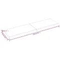 Dessus de table bois massif traité bordure assortie
