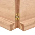 Dessus de table bois massif traité bordure assortie