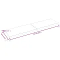 Dessus de table bois massif traité bordure assortie