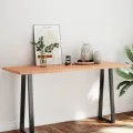 Dessus de table bois massif traité bordure assortie