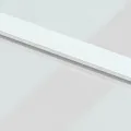Porte coulissante blanc 76x205 cm verre trempé aluminium