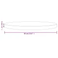 Dessus de table rond blanc Ø60x3 cm bois de pin massif