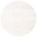 Dessus de table rond blanc Ø80x3 cm bois de pin massif