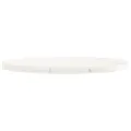 Dessus de table rond blanc Ø80x3 cm bois de pin massif
