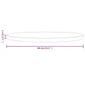 Dessus de table rond blanc Ø80x3 cm bois de pin massif