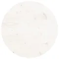 Dessus de table rond blanc Ø40x3 cm bois de pin massif