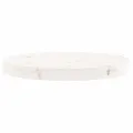 Dessus de table rond blanc Ø40x3 cm bois de pin massif