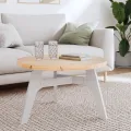 Dessus de table rond Ø70x3 cm bois de pin massif