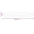Dessus de table rond Ø70x3 cm bois de pin massif