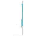 Barrière de sécurité de lit d'enfant Bleu 140x25 cm Tissu