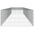 Cage à lapin 5 panneaux 541x109x54 cm Fer galvanisé