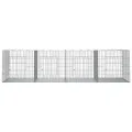Cage à lapin 4 panneaux 217x79x54 cm Fer galvanisé