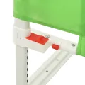Barrière de sécurité de lit d'enfant Vert 190x25 cm Tissu
