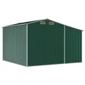 Abri de jardin vert 277x279x179 cm acier galvanisé