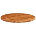 Dessus de table Ø80x3,8 cm rond bois massif d'acacia