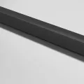 Porte intérieure mince noir verre trempé aluminium
