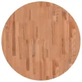 Dessus de table Ø80x1,5 cm rond bois massif de hêtre