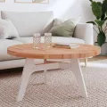 Dessus de table Ø90x4 cm rond bois massif de hêtre
