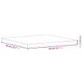 Dessus de table 40x40x2,5 cm carré bois massif de hêtre