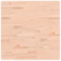 Dessus de table 70x70x1,5 cm carré bois massif de hêtre