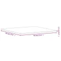 Dessus de table 70x70x1,5 cm carré bois massif de hêtre