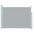 Auvent latéral rétractable de patio 120x500 cm Gris